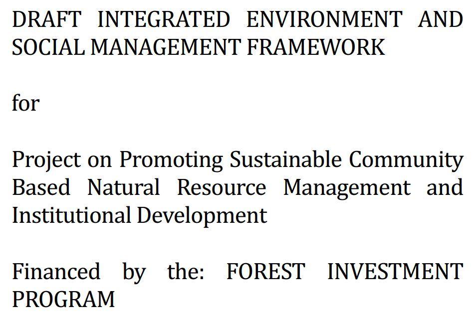 ESMF_FIP II_ENG Version August 2015_for disclosure v2