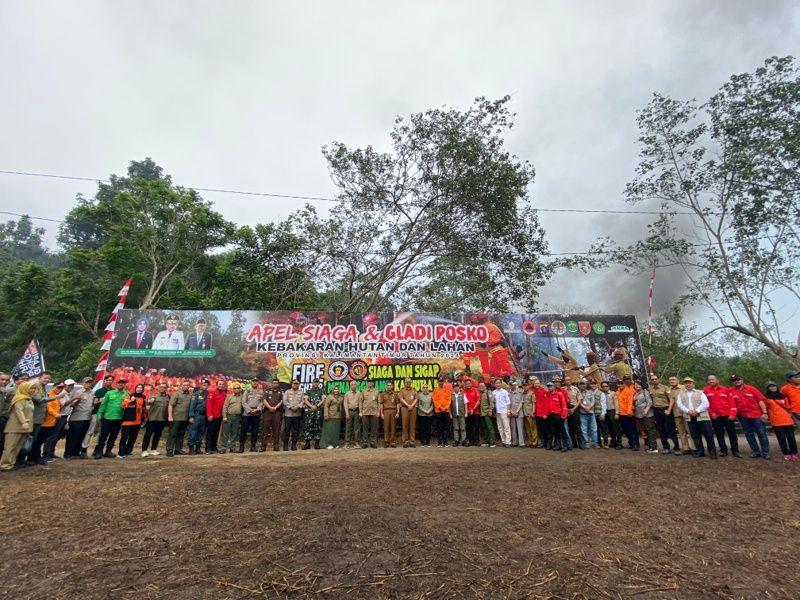 Apel Kesiapsiagaan Penanggulangan Kebakaran Hutan Dan Lahan Di Kaltim Tahun 2024
