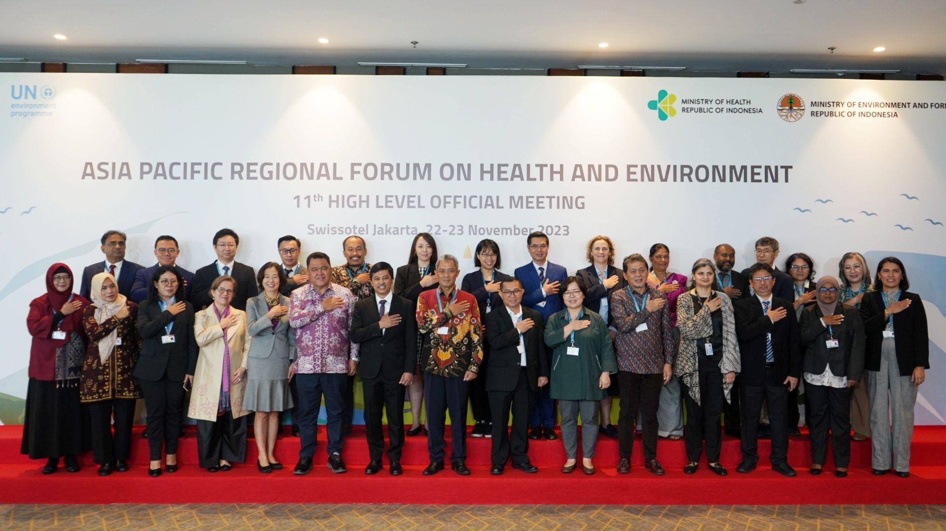 Indonesia Menjadi Tuan Rumah High Level Officials Meeting ke-11 Asia Pacific Regional Forum on Health and Environment (APRFHE)