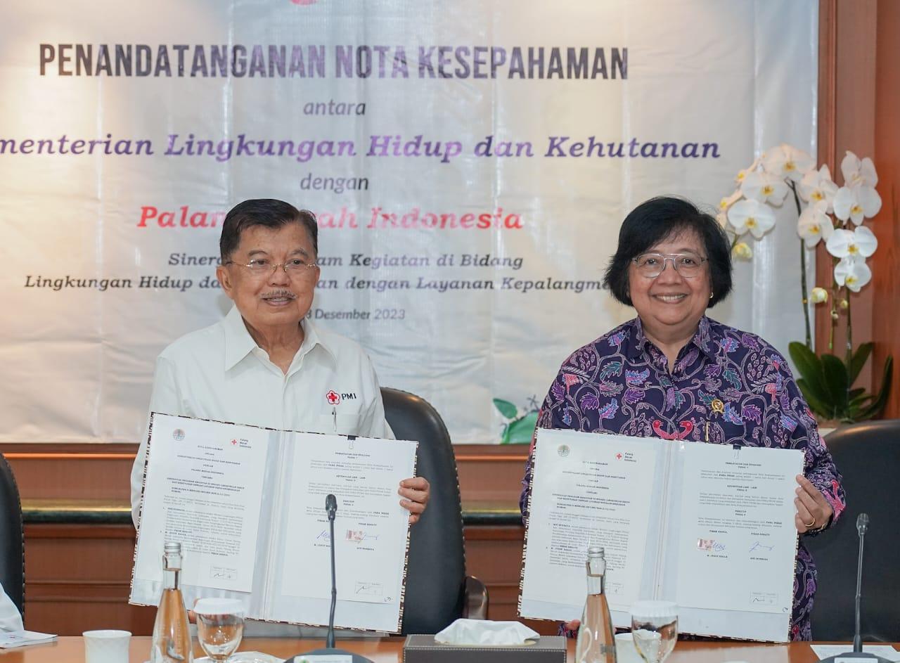 Kerjasama KLHK-PMI, Jusuf Kalla: Menanam Pohon Berarti Membangun Budaya, Ekonomi Dan Ketahanan