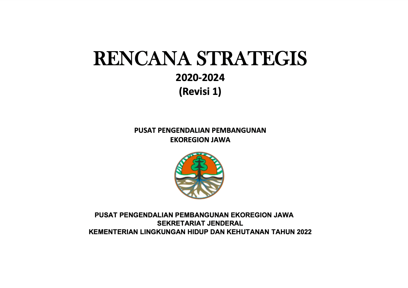 Renstra P3E Jawa Tahun 2020-2024 (Revisi)